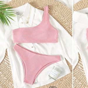 One Shoulder Bikini Set